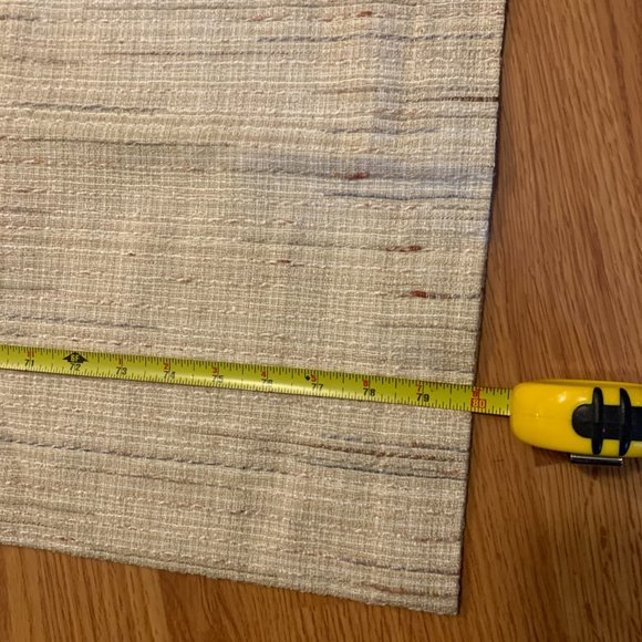 CURTAINS - 80x17.5 JC Penney Home Top Blouson Valance JewelTex Eggshell khaki - Picture 5 of 10